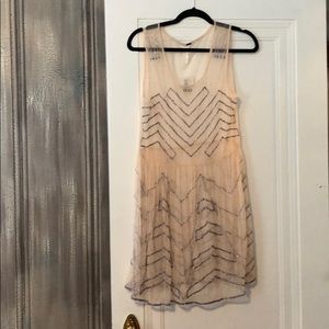 Sheer embellished slip